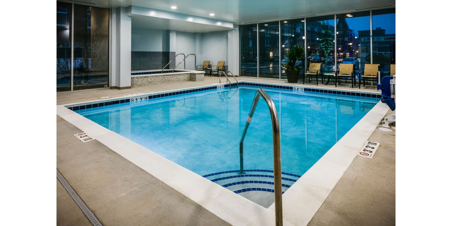 Ride the nearby trails on a convenient bicycle. Enjoy our indoor pool year round. Get your work out in at our Fitness Center, then unwind after a long day in the hot tub or take a dip in the pool.  
